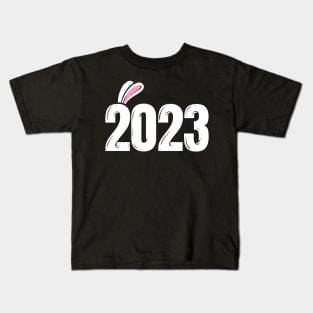 2023 With Rabbit Ears - Chinese New Year Kids T-Shirt